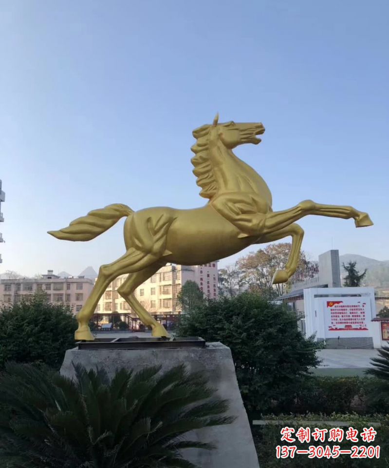 辽阳不锈钢城市广场飞马雕塑