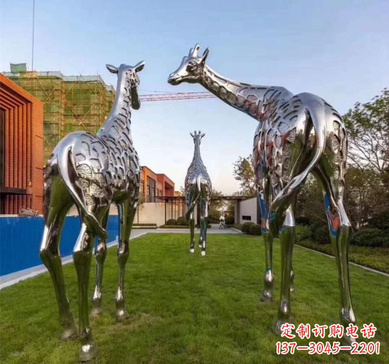 辽阳不锈钢城市园林动物雕塑