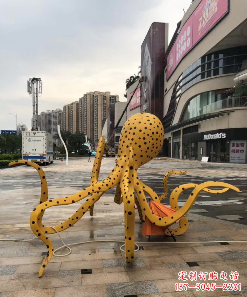 辽阳不锈钢城市章鱼造型雕塑