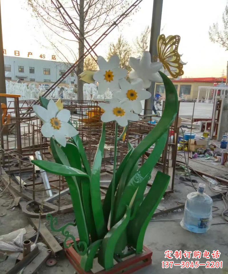 辽阳不锈钢之美——紫荆花雕塑