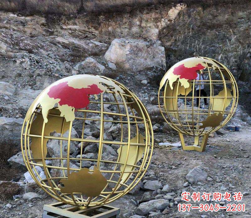 辽阳不锈钢制作的地球雕塑