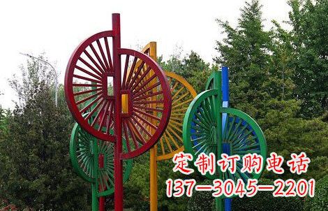 辽阳不锈钢抽象风车雕塑