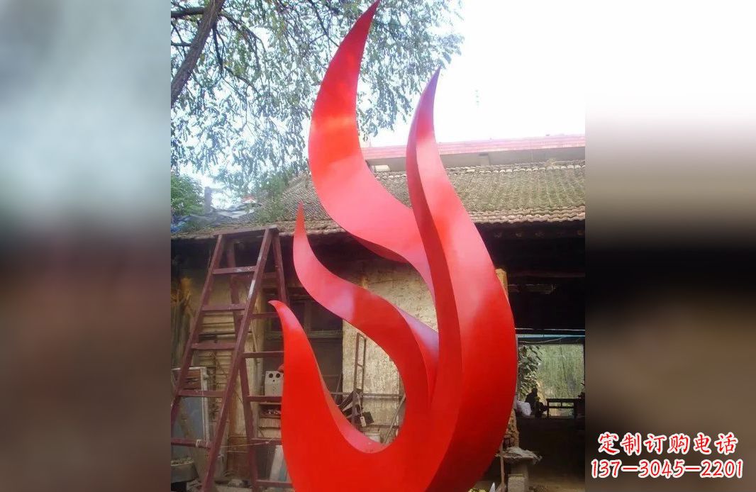 辽阳不锈钢抽象凤凰雕塑 (5)