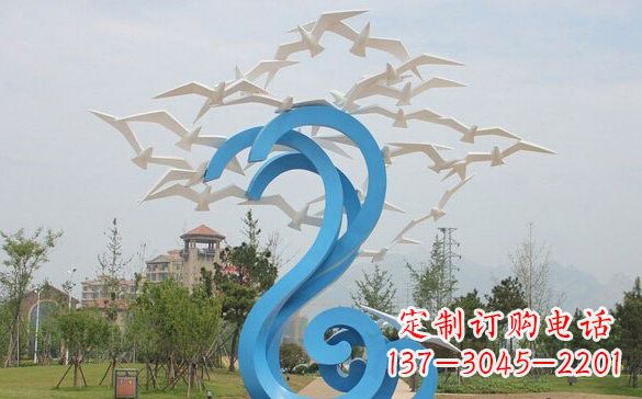 辽阳不锈钢抽象海浪和海鸥