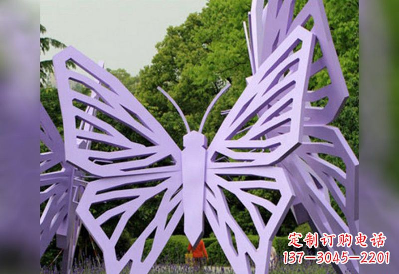 辽阳不锈钢抽象蝴蝶雕塑