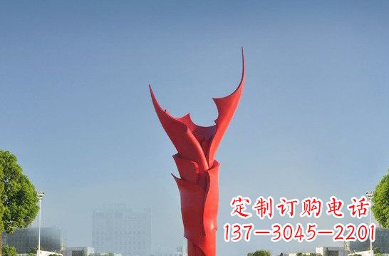 辽阳不锈钢抽象火炬雕塑