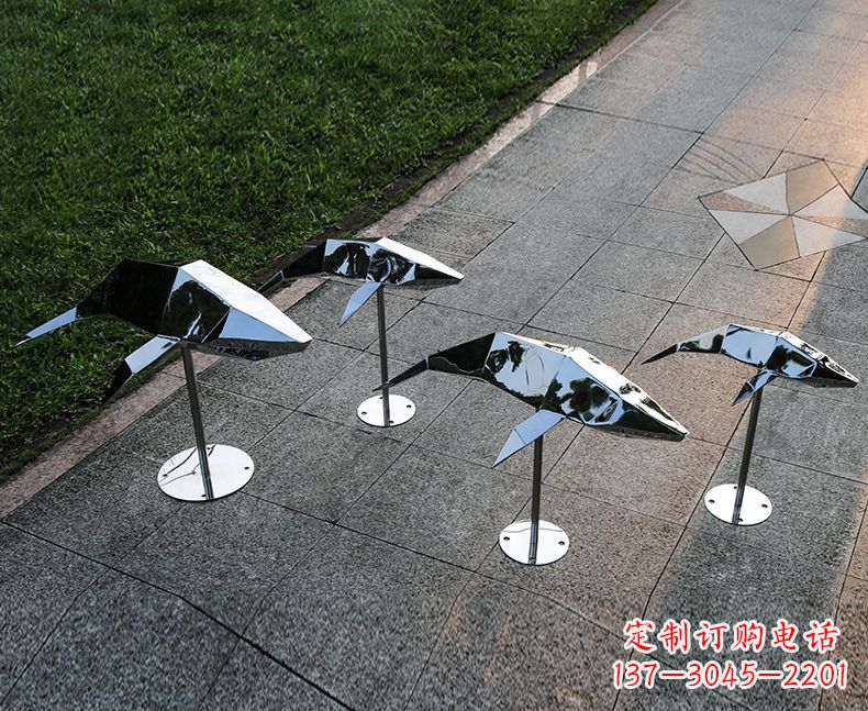 辽阳不锈钢海豚雕塑精致的海洋之美