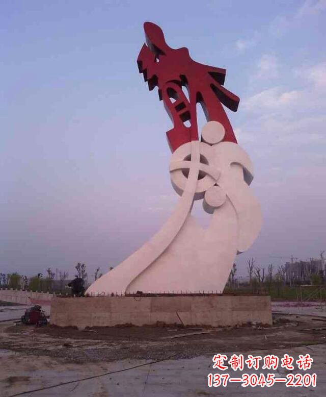 辽阳不锈钢抽象龙城市景观雕塑