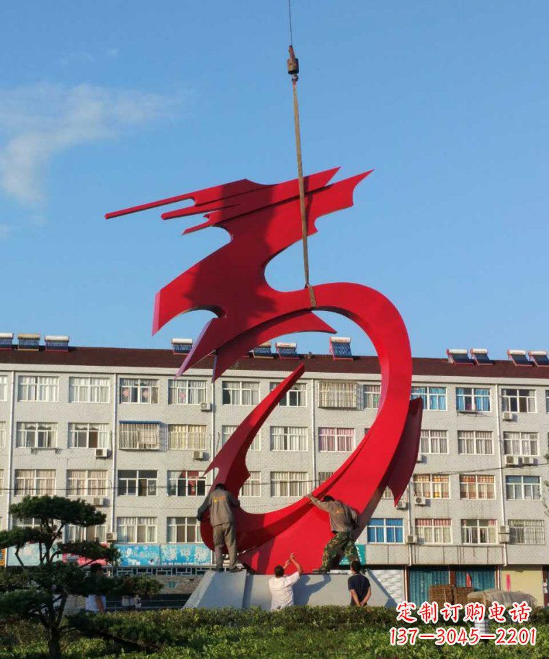 辽阳不锈钢龙雕塑展现龙城市景观之美