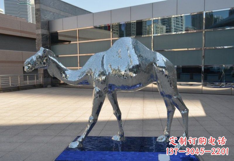 辽阳不锈钢抽象骆驼雕塑
