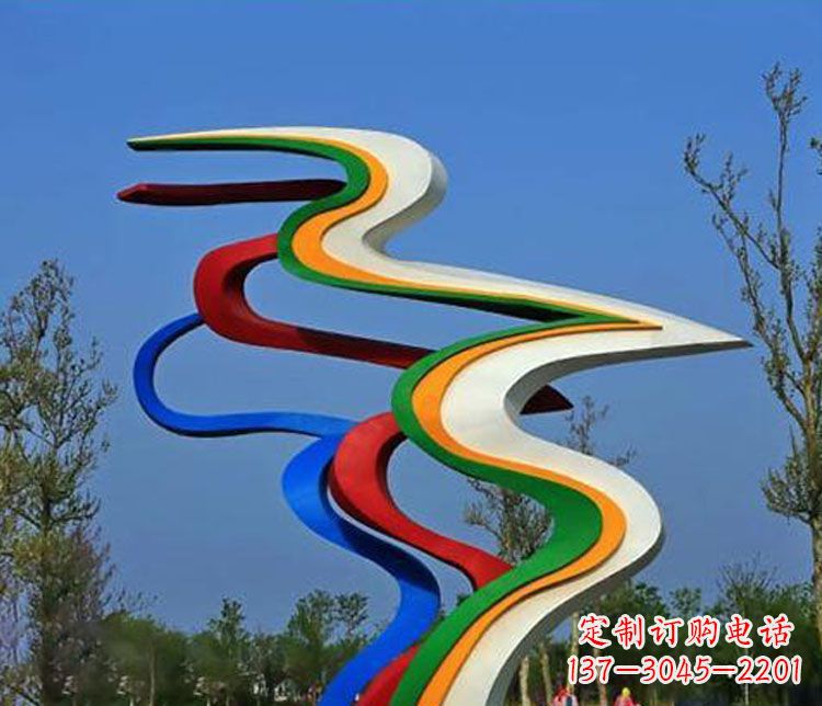 辽阳不锈钢抽象喷绘飘带