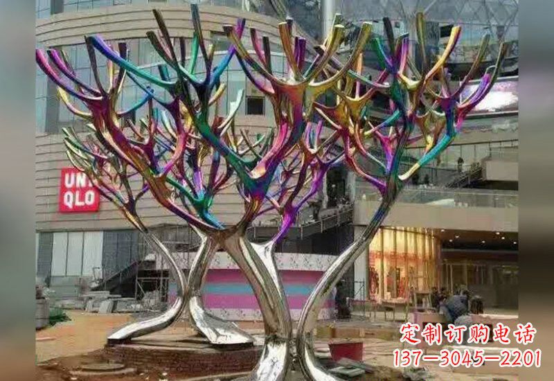 辽阳不锈钢抽象树枝雕塑