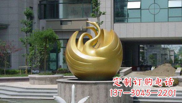 辽阳不锈钢天鹅雕塑