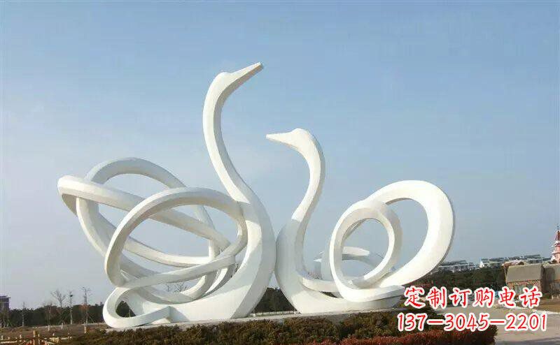辽阳不锈钢制作的天鹅雕塑