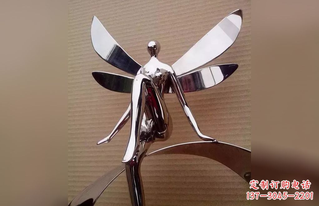 辽阳不锈钢天使雕塑