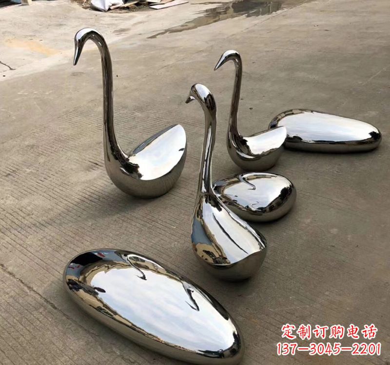 辽阳不锈钢抽象仙鹤雕塑
