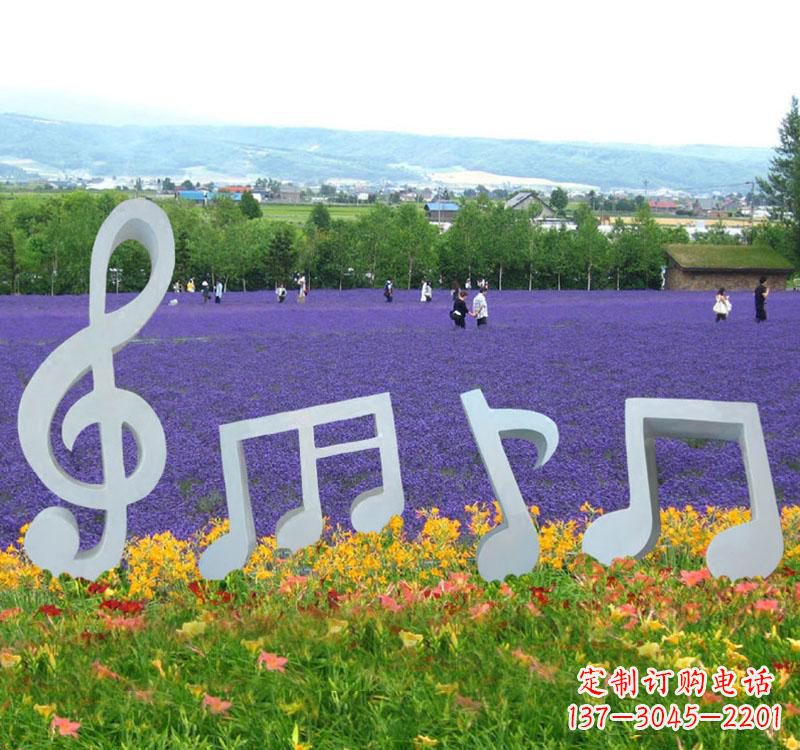 辽阳不锈钢抽象音符雕塑