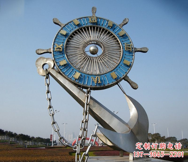 辽阳不锈钢船舵雕塑展现精湛工艺