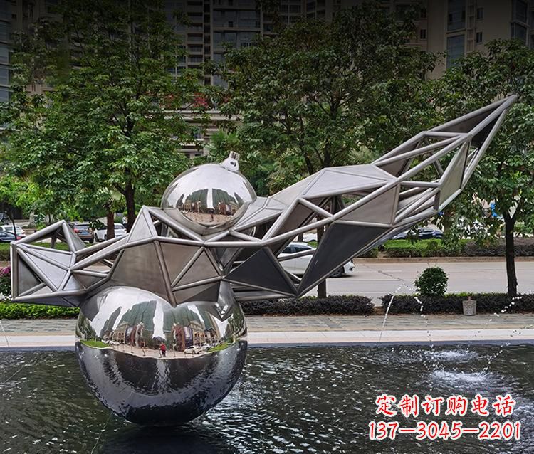 辽阳不锈钢葫芦雕塑美丽耐用的艺术杰作
