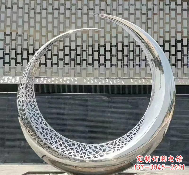 辽阳不锈钢创意圆环雕塑