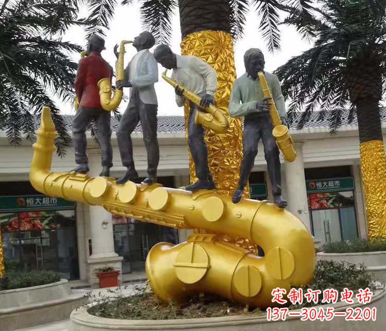 辽阳不锈钢吹萨克斯人物雕塑