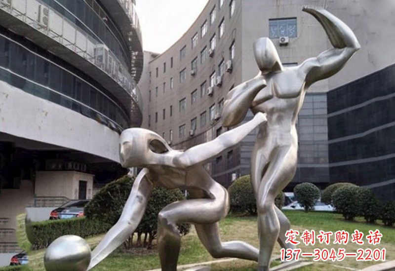 辽阳不锈钢打保龄球雕塑