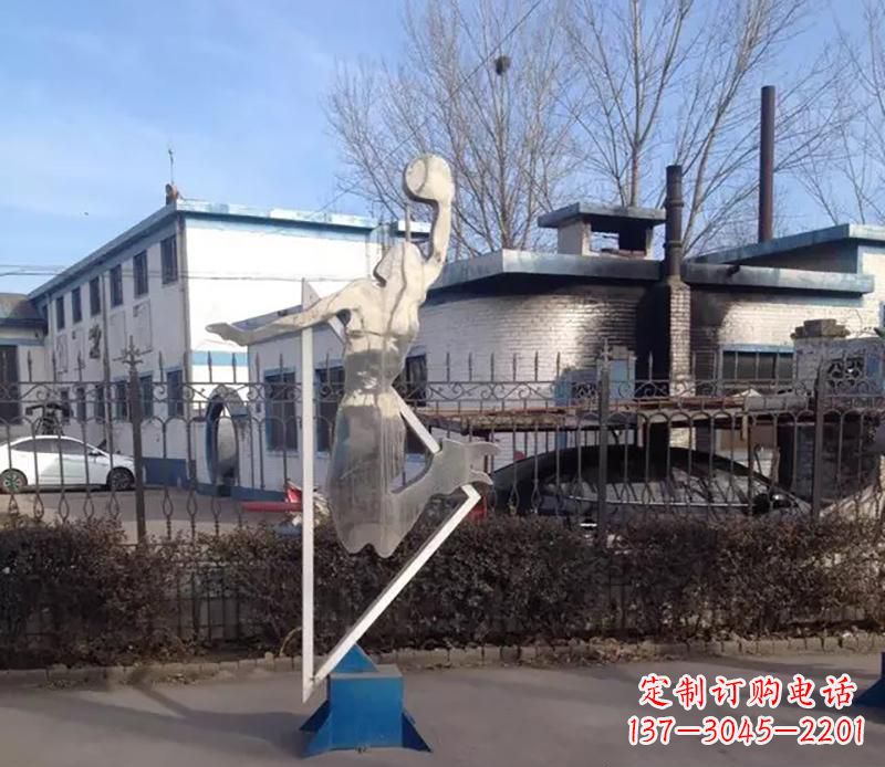 辽阳不锈钢打高尔夫雕塑