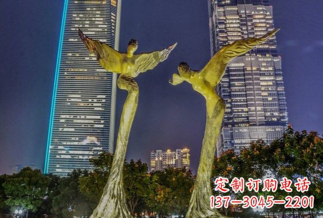 辽阳不锈钢大型天使雕塑