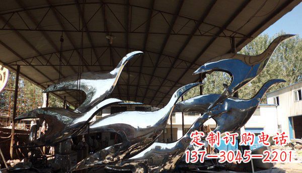 辽阳不锈钢大雁雕塑给环境带来生机