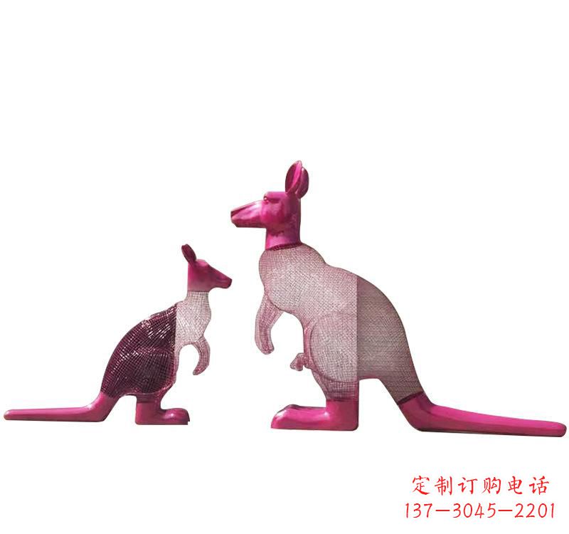 辽阳不锈钢袋鼠雕塑——传承澳大利亚文化