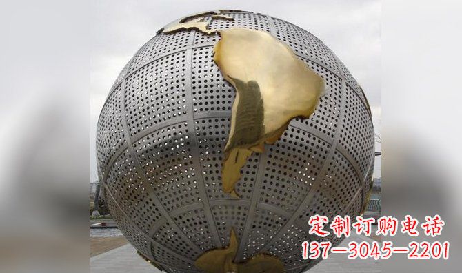 辽阳不锈钢地球地图雕塑