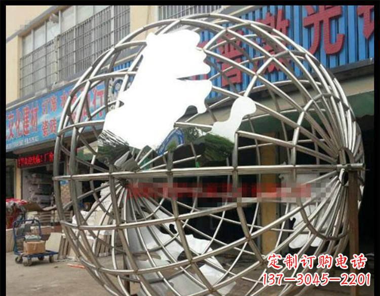 辽阳不锈钢地球公园景观雕塑 (2)
