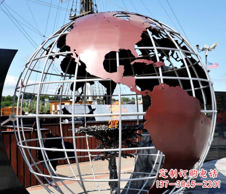 辽阳不锈钢地球仪雕塑 