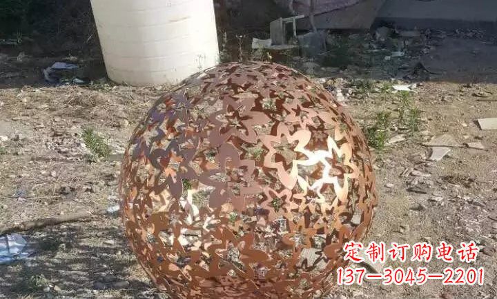 辽阳不锈钢地球仪花球雕塑