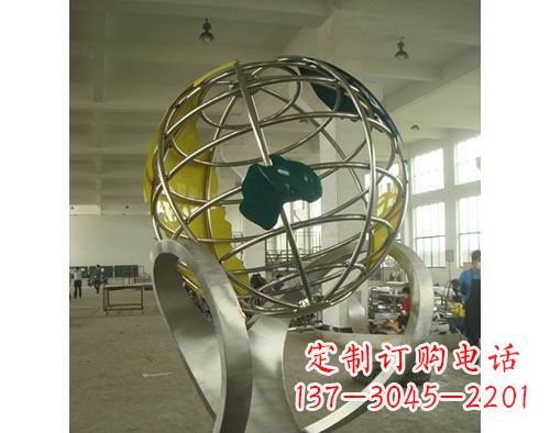 辽阳不锈钢地球仪景观雕塑