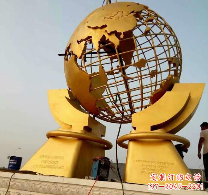 辽阳不锈钢地球仪镂空雕塑