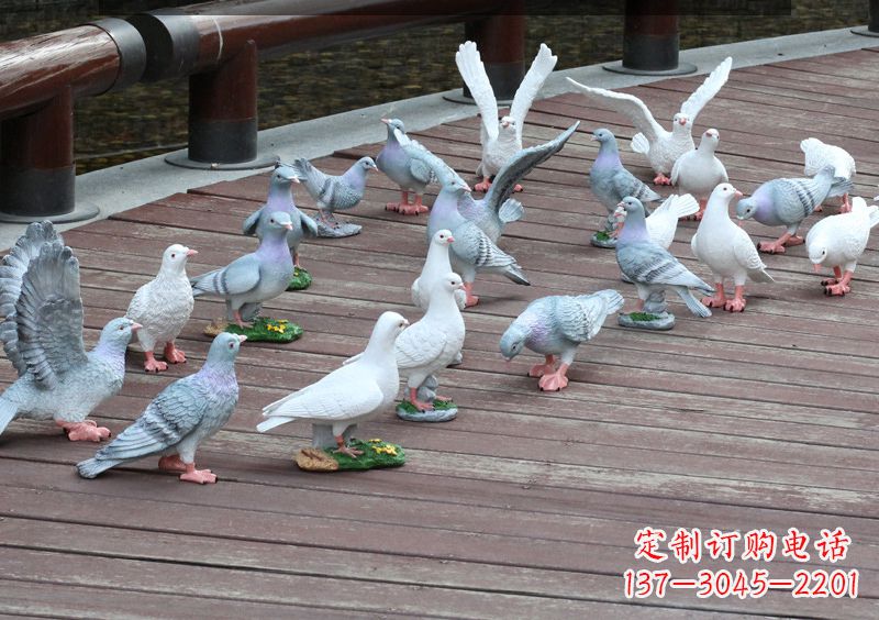 辽阳精致的不锈钢鸽子雕塑