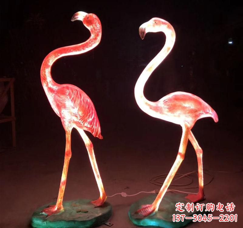 辽阳不锈钢动物火烈鸟雕塑