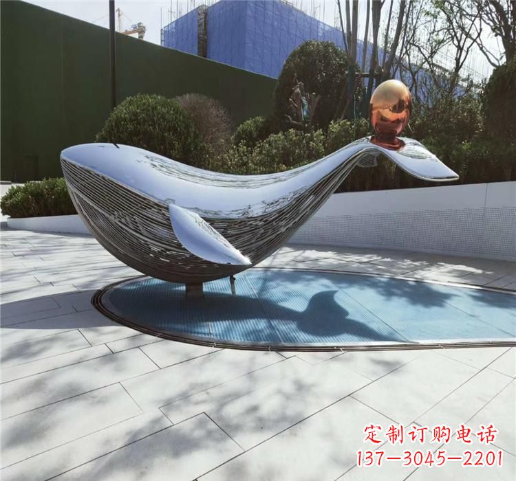 辽阳不锈钢动物镜面海豚雕塑