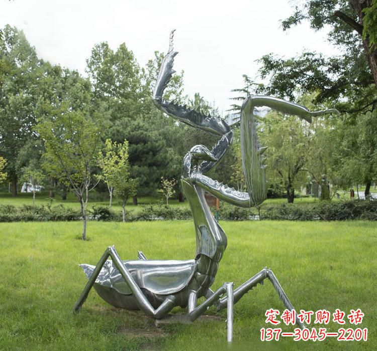 辽阳不锈钢动物螳螂雕塑