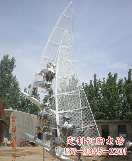 辽阳不锈钢帆船雕塑