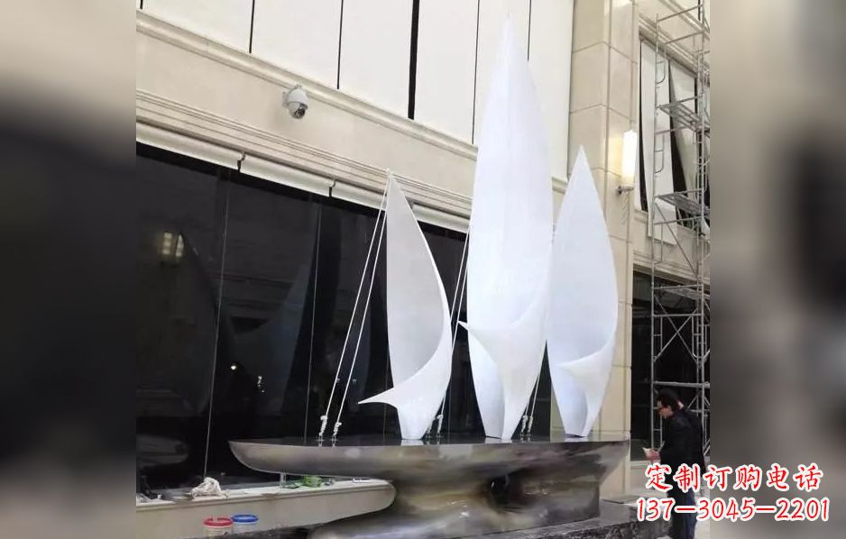 辽阳不锈钢帆船广场景观雕塑