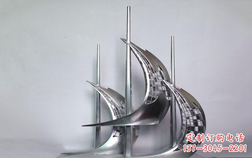 辽阳不锈钢帆船景观雕塑
