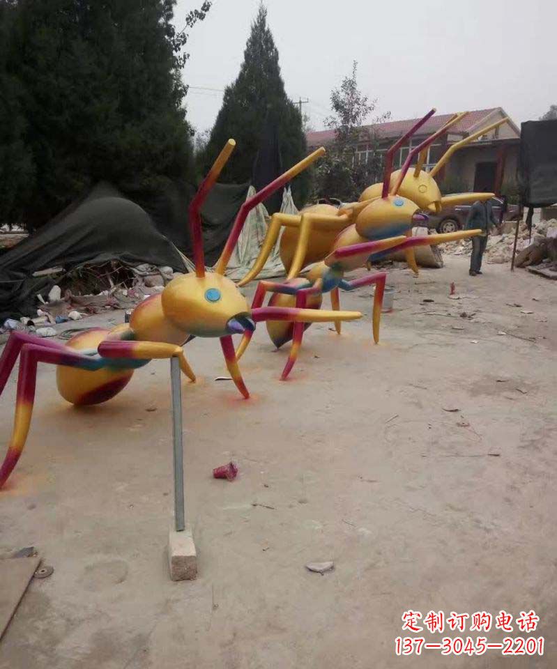 辽阳精美的不锈钢蚂蚁雕塑