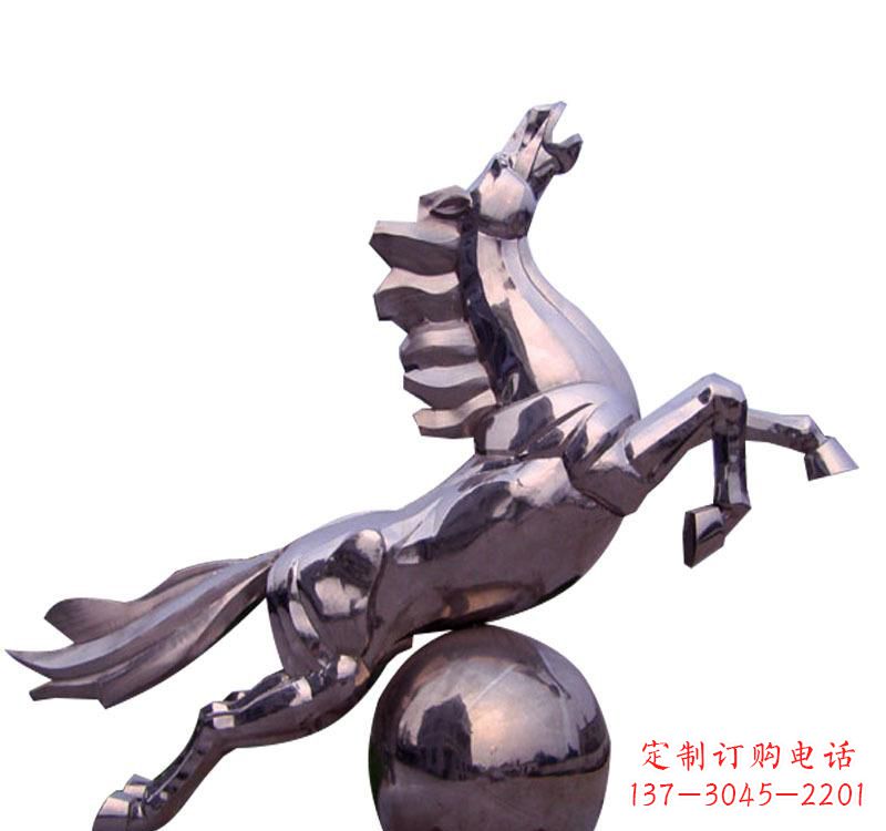 辽阳不锈钢飞马城市雕塑