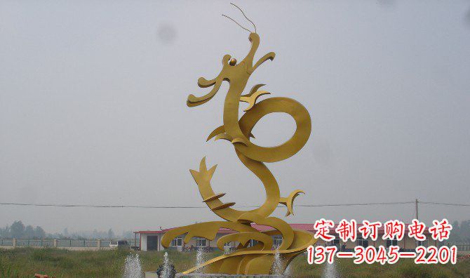 辽阳不锈钢飞龙雕塑