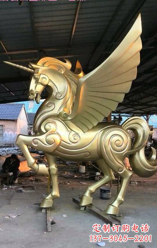辽阳不锈钢独角兽雕塑铸造精美绝伦