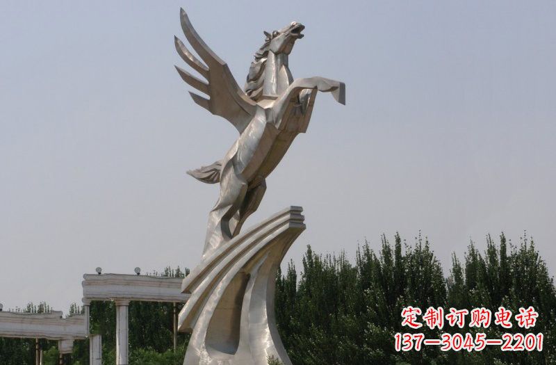 辽阳不锈钢飞马雕塑222