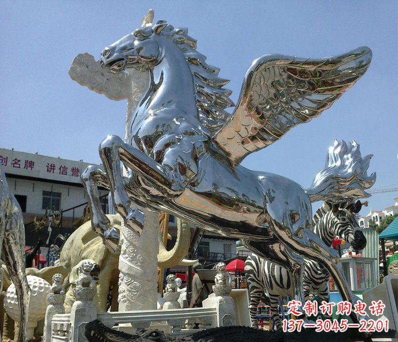 辽阳不锈钢飞马广场雕塑