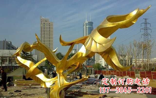 辽阳不锈钢飞翔的天鹅雕塑